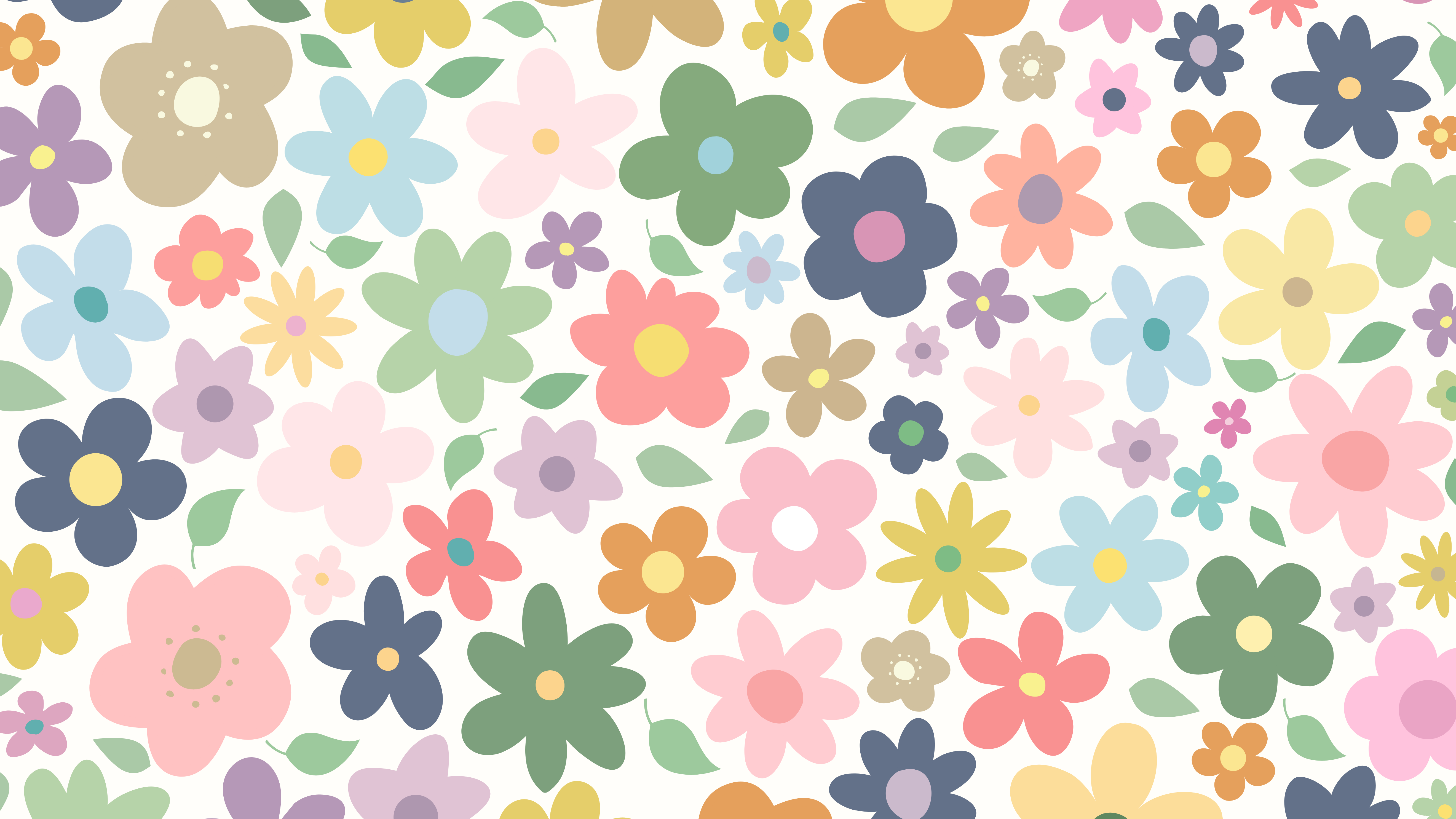 Colorful floral pattern banner