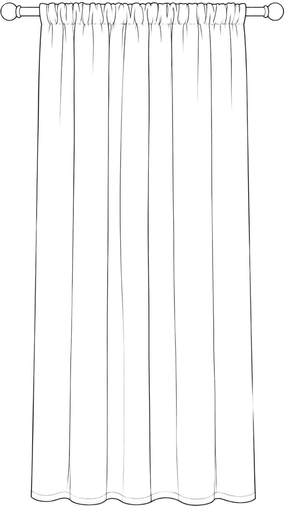 96 inch curtain length
