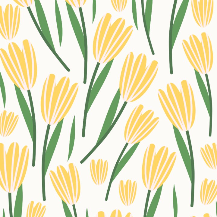 New artwork — yellow tulips print