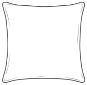 Large square floor pillow