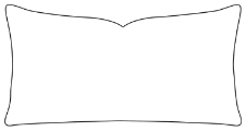 Rectangular lumbar pillow